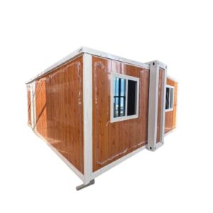 Prefabricated Stylish Expandable Home with 2 Rooms and 1 Bathroom & 1 Kitchen - Amazon prefab House - Folding House with Bathroom - Amazon Folding House, Foldable Tiny Home, Container Home 19 x 20 FT