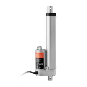 vevor linear actuator 12v, 6 inch high load 330lbs/1500n linear actuator, 0.19"/s linear motion actuator with mounting bracket and ip54 protection