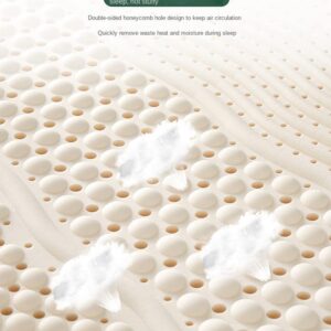 WKXTECZT 100% Natural Latex Mattress,Washable Natural Latex Mattress Imported Natural Rubber Pure Mattress,Honeycomb Pore Ventilation,Latex Mattress,4in,200x220cm(79x86in)