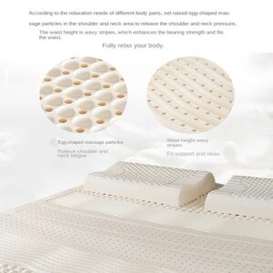 WKXTECZT 100% Natural Latex Mattress,Washable Natural Latex Mattress Imported Natural Rubber Pure Mattress,Honeycomb Pore Ventilation,Latex Mattress,4in,200x220cm(79x86in)