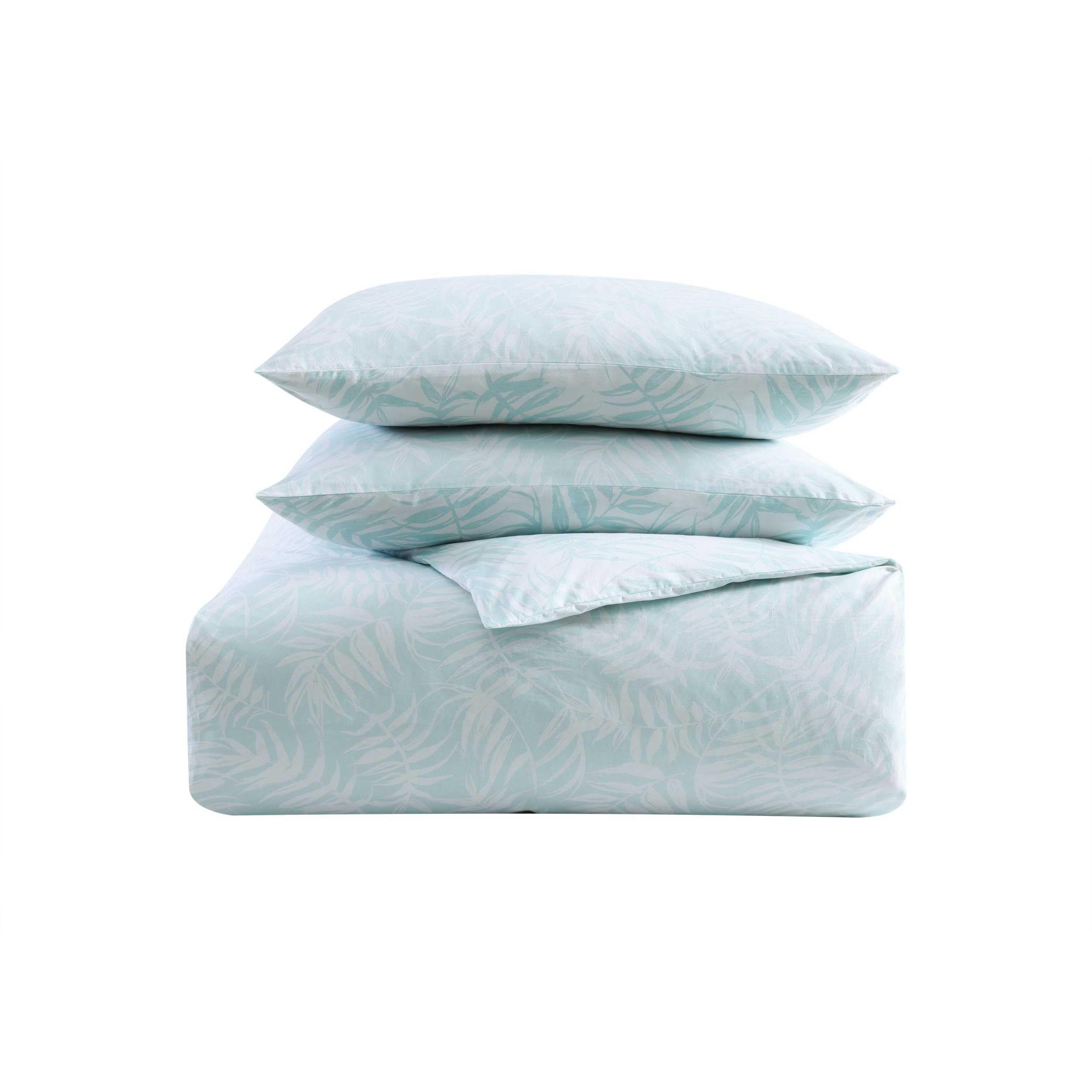 Tommy Bahama - Queen Duvet Cover Set, Soft & Breathable Bedding with Matching Shams, Tropical Home Decor, Oeko-Tex Certified (Art of Palms Blue Lagoon, Queen)