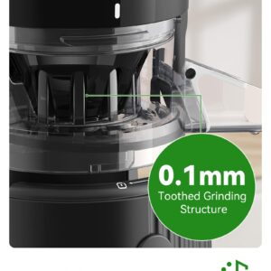 ACOQOOS Juicer Machines, Cold Press Juicer Whole Fruit and Vegetable with 4.3" Feeding Chute, Easy to Clean Juicers with 2 Cups, Masticating Juicer Black