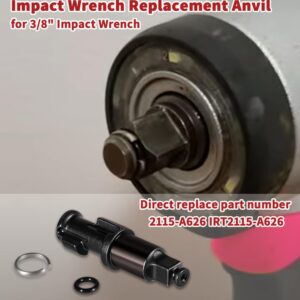 3/8" Impact Wrench Anvil Repair Kit Fit for Ingersoll Rand Air Impact IR2112 & IR2115 Replacement Part, Comes with Retainer and Support Ring