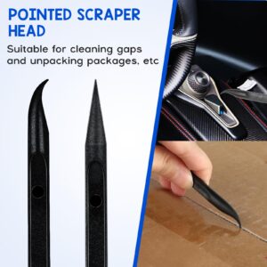 9 Pcs Plastic Scraper Tool for Tight Spaces, Scratch Free Plastic Scraper Cleaning Pen Handy Multi-Use Scraping Tool for Removing Food Labels Stickers Paint Grease Crevices