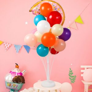 HPLYEL 2 Sets 62in Balloon Stand Kit, Balloon Sticks on Floor and Table, Balloon Holder Party Decoration for Wedding Birthday Graduation