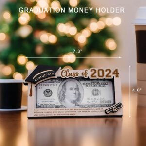 Graduation Gifts 2024 Money Holder, Wooden Graduation Money Cash Envelope Box for Class of 2024 Senior College University Graduates