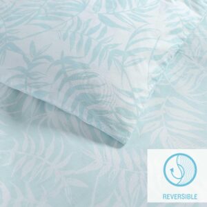 Tommy Bahama - Queen Duvet Cover Set, Soft & Breathable Bedding with Matching Shams, Tropical Home Decor, Oeko-Tex Certified (Art of Palms Blue Lagoon, Queen)