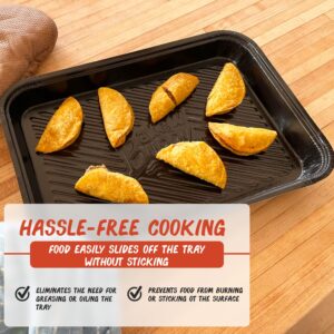 Bake 'N Buddy 9x13 Kitchen Disposable Cooking Tray 8-Pack Party Serving Trays - Foil Pan for Baking, Bacon, Crawfish - Oven and Microwave Safe Foil Pans - Catering Trays, Roasting Pan