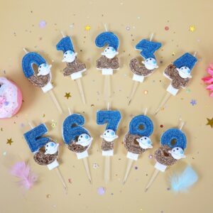 Space Birthday Candle Astronaut Blue Number 1 Candle Outer Space Cake Decorations Spaceship Cupcake Toppers Spaceman Theme Party Decor Favors