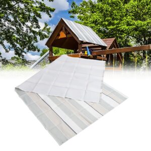 Swing Set Canopy, 89x42in 600D Oxford Cloth Waterproof Swing Set Replacement Tarp Foldable Multicolor Swingset Slide Sun Shade Proof Tarp Replacement Cover for Playground