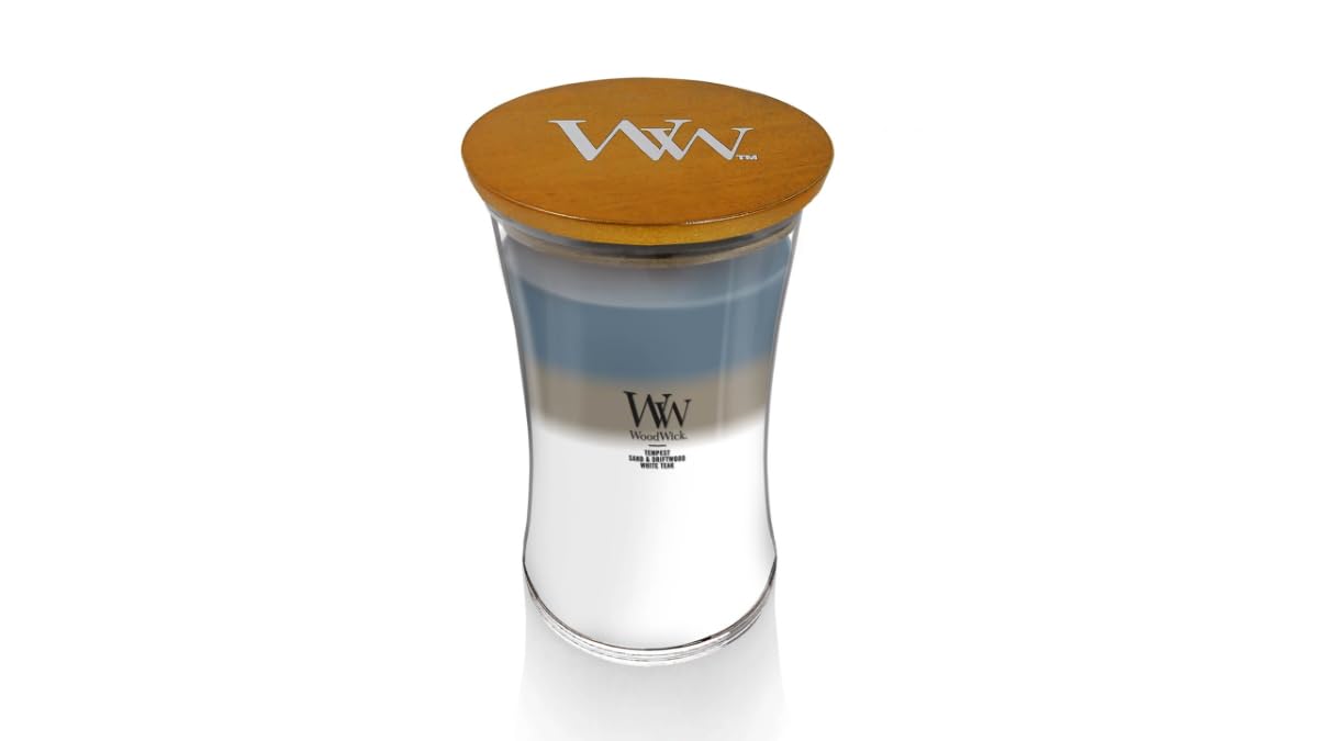 Woodwick Uncharted Waters Large Hourglass Trilogy Candle