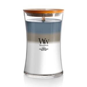 Woodwick Uncharted Waters Large Hourglass Trilogy Candle