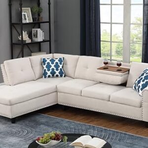 Devion Furniture Edo Sofas, Beige