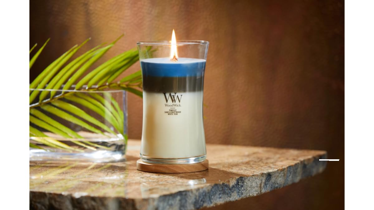 Woodwick Uncharted Waters Large Hourglass Trilogy Candle