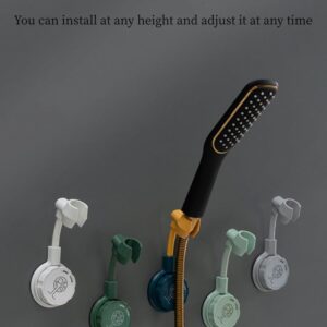 Adjustable Suction Cup Shower Head, Wall Mount Holder for Handheld Wand, Removable Handheld Showerhead