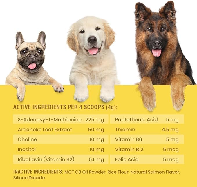 Special Breed Same for Dogs - S-Adenosyl-L-Methionine, Same Advanced, Liver Support Supplement for Dogs, Brain and Cognitive Support, Sam e for Dogs (120 Grams, 3 Pack)