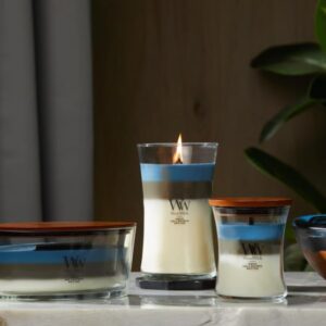 Woodwick Uncharted Waters Large Hourglass Trilogy Candle