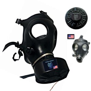 safeguardian israeli gas mask with 40mm premium filter respirator mask, paintball mask, halloween mask, welding, chemical