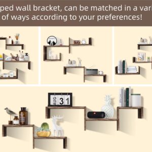 cbesvfo Wood Floating Shelves for Wall Shelf for Bedroom, Hanging Floating Book Shelves for Room Wall Shelves for Bedroom Wall, Repisas Flotantes De Pared, Suitable for Bedroom, Living Room, Kitchen