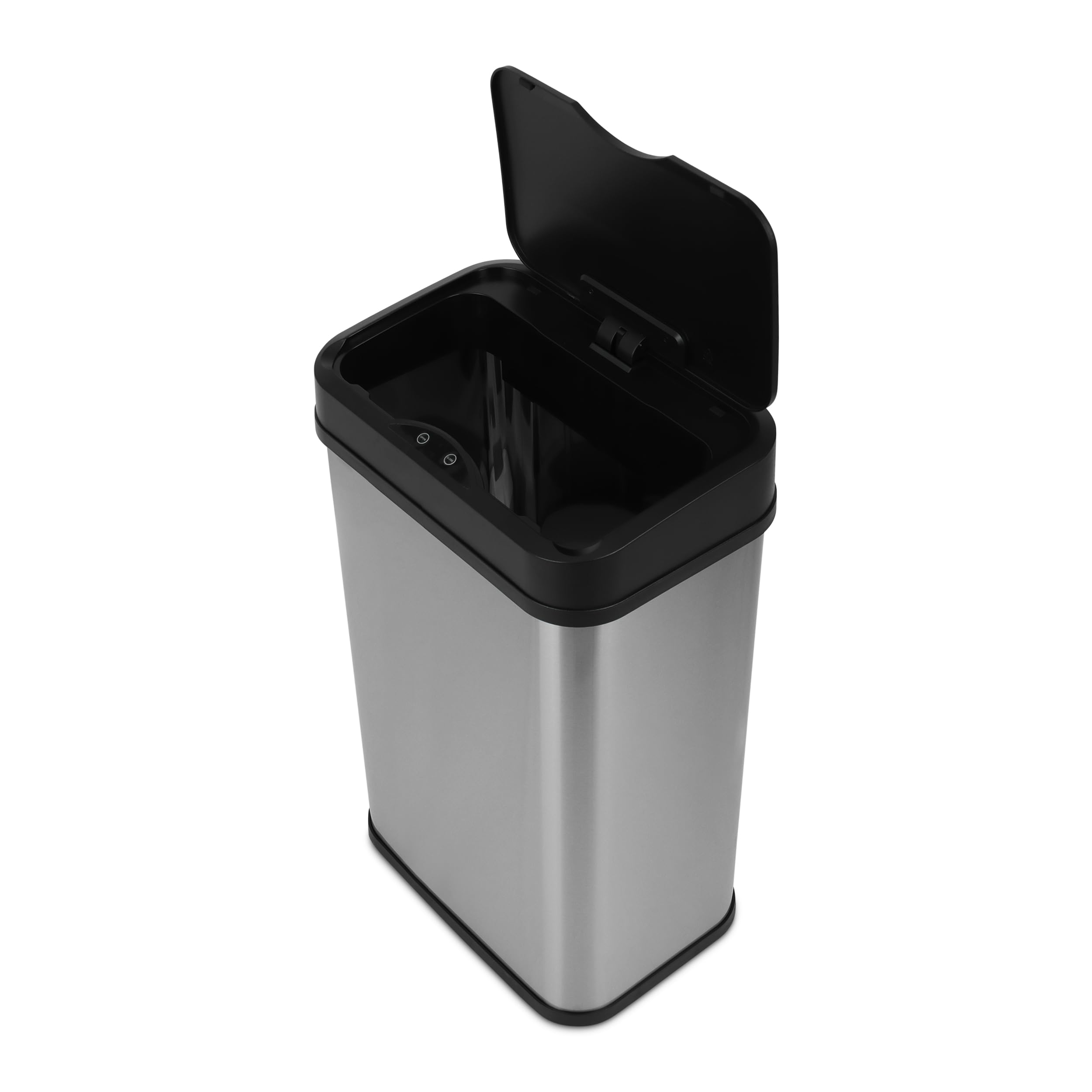 SIMPLI-MAGIC 79207AM Kitchen Trash Can, Touchless Trash Can and Garbage Bin, 13 Gallon Capacity, Perfect for Home, Kitchen, Office, Stainless Steel