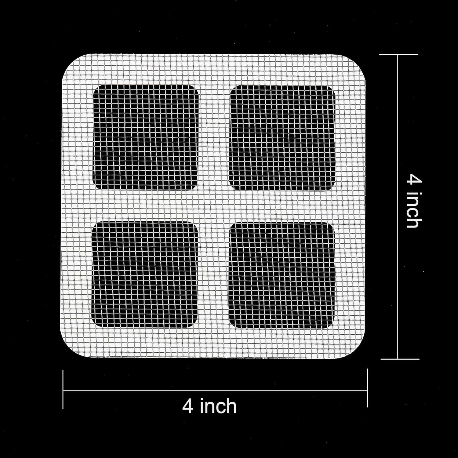 Shower Drain Cover Hair Catcher - 20 Pcs Disposable Hair Drain Stickers Shower Drain Mesh Stickers, Bathroom, Laundry, Bathtub, Kitchen, Sink, for Human and pet Hair (50)