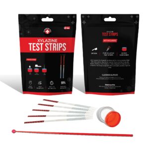 Xylazine Test Strip Kit (5 Pack) - Includes 5 Xylazine Test Strips, Mixing Container, 10mg Spoon and Instructions