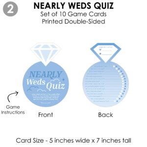 Big Dot of Happiness On Cloud 9-4 Bridal Shower Games - 10 Cards Each - Who Knows The Bride Best, Bride or Groom Quiz, Whats in Your Purse and Love - Gamerific Bundle