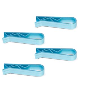 trash bag clips 4 pcs - fixation trash bag holder for trash can - anti-slip garbage can clips plastic for kitchen, washroom