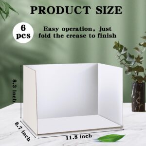 3 Pcs Diorama Box Cardboard Diorama Kit Diorama Supplies with Double Sided Tapes for Diorama Project Display, White Display Case, 11.8 x 8.7 x 8.3 Inch