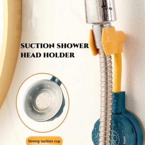 Adjustable Suction Cup Shower Head, Wall Mount Holder for Handheld Wand, Removable Handheld Showerhead