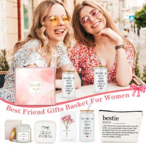 Best Friend Birthday Gifts for Women, Gifts for Best Friend Woman Unique Friendship Gifts for Women Bestie Gifts Birthday Gift Basket for Friends Female Soul Sister BFF