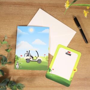 Golf Pop Up Birthday Card for Men, Golfers; 3D Golf Pop Up Fathers Day Card, Father's Day Card for Men, Dad, Husband, Grandpa, Him; All-Occasion Greeting Card, Retirement Card for Boss, Coworker