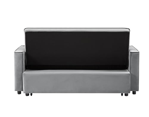 ERYE Oversized Loveseat Sofa Convertible Full Size Sleeper Sofabed,Love Seat Pull Out Sleep Couch Bed with Cupholders,USB Charging Ports and Storage Pockets for Home Apartment Office Living Room