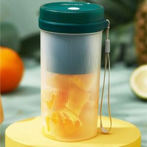 JzcsdkSIL Portable Home Orange Press Fruit Juicer Cup Popular Electric USB Blender Rechargeable Travel Juicer Handheld Maker Personal Blender Cup Compact-fruit