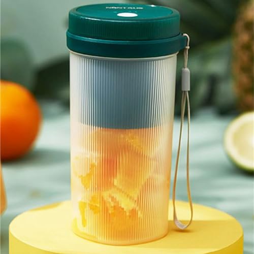 JzcsdkSIL Portable Home Orange Press Fruit Juicer Cup Popular Electric USB Blender Rechargeable Travel Juicer Handheld Maker Personal Blender Cup Compact-fruit