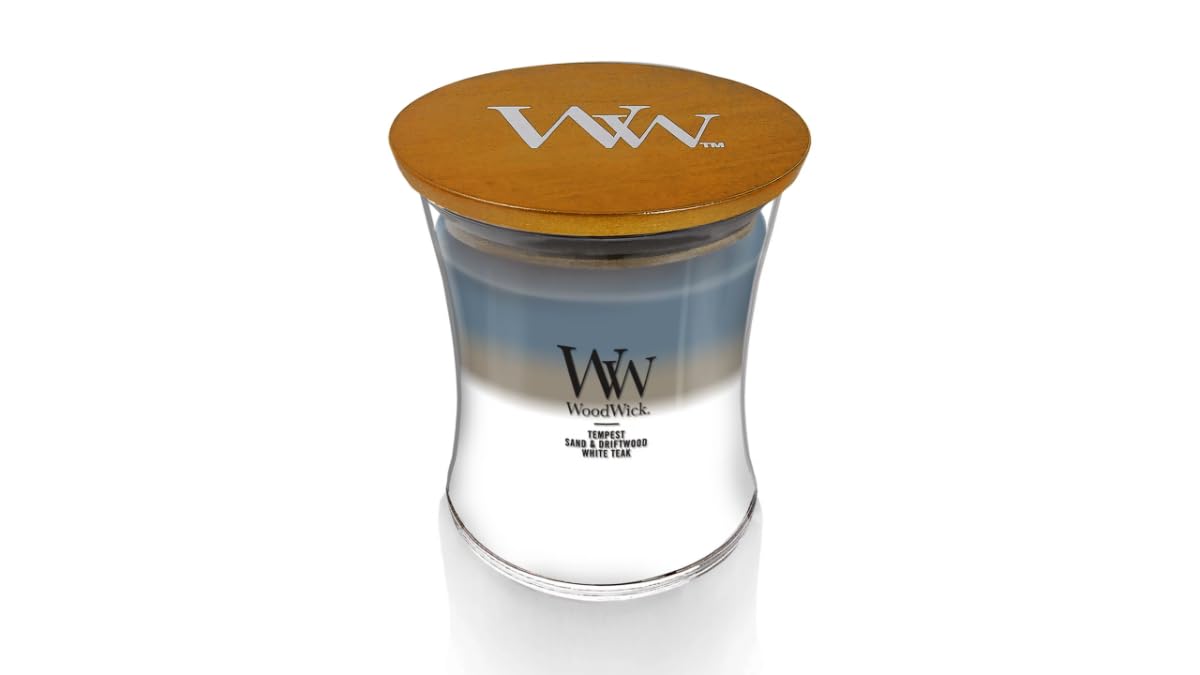 Woodwick Uncharted Waters Medium Hourglass Trilogy Candle