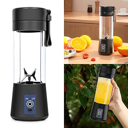 JzcsdkSIL Multifunction Electric Orange Press Portable USB Blender Small Juicer Fruit Cooking Machine Charging Juicer Cup Lifestyle Gadget Detachable Juicer Easy-to-clean Blender, Blue