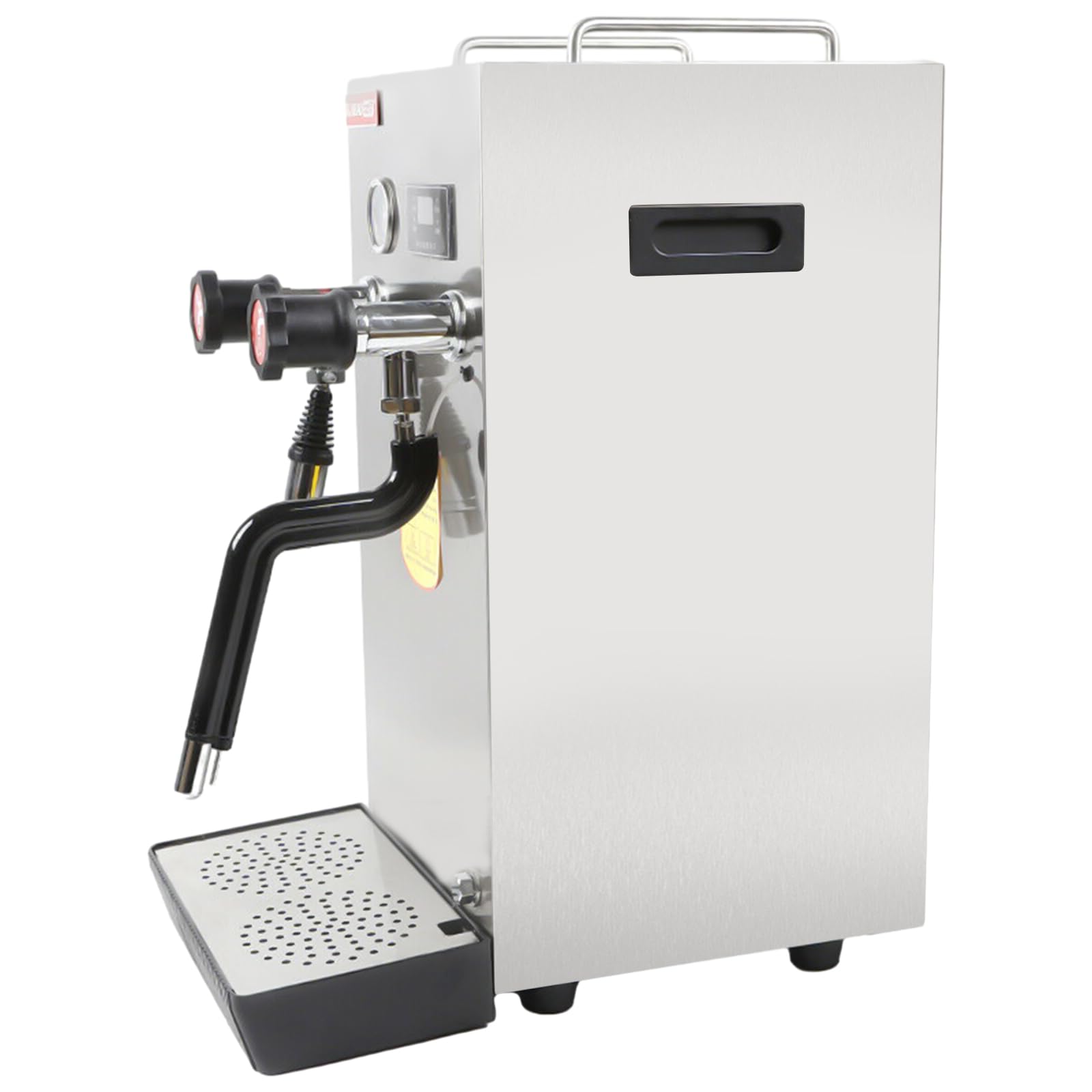 Commercial Milk Frother, 8L Multi-Purpose Full-Automatic Steam Boiling Water Frothing Machine, LCD Display Steam Milk Foam Machine, Electric Milk Foam Maker for Tea Coffee Shop Dessert Shop Hotel Milk