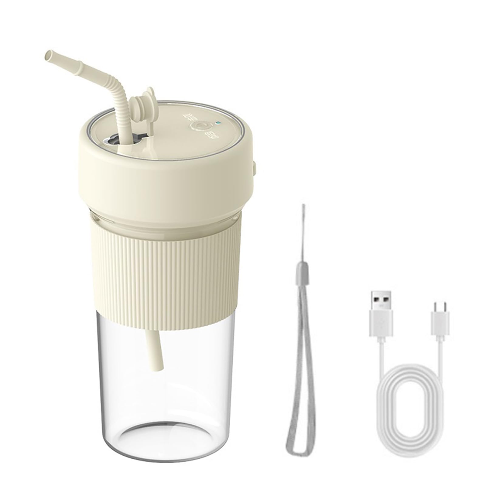 JzcsdkSIL Small Portable Blender With Straw Electric Juicer Fruit Mixers Rechargeable Blender Small Juicer For Indoor Outdoor Portable Electric Juicer