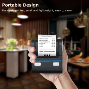 GZGYNADAST 80mm Bluetooth Portable Thermal Receipt Printer,only Compatible with Android/Windows, Can't Support iOS/ipad/MAC,3 inch Ticket Wireless Android Bill Invoice Printer for Small Business