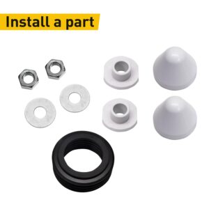 OasisFlow Wall Hung Toilet Concealed Cistern Drain Pipe Kit - Compatible with Geberit 152.426.46.1 ，PP Rubber Material - Easy Installation ，toilet pipe connector，bidet parts