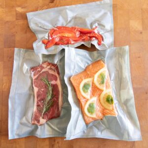 It’s A Vibe Designs Vacuum Sealer Bags for Food – 3-Roll Set Camouflage Vacuum Seal Bags – 11in x 16ft Pre-Cut Vacuum Bags for Food, Sous Vide, Storage, Meal Prep – BPA-Free Seal a Meal Bags