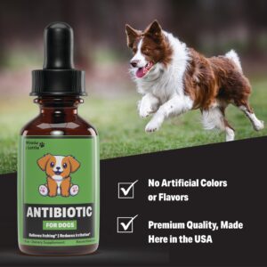 Natural Dog Antibiotics - Antibiotics for Dogs - Supports Itch Relief, Allergy Relief, Immune Health & More - Antibiotic for Dogs - Itch Relief for Dogs - Yeast Infection Treatment for Dogs - 1 oz