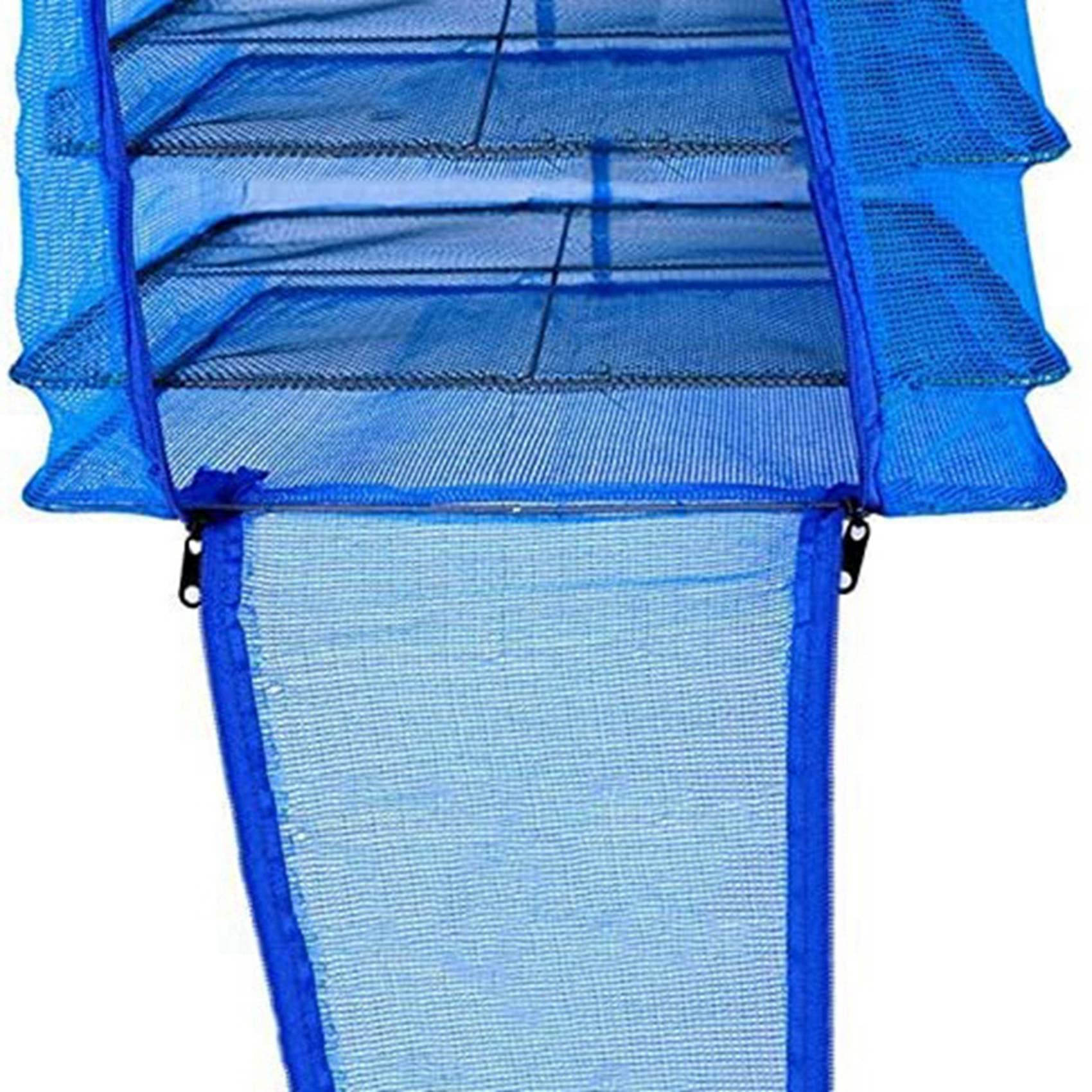 KTELI 2Pcs Foldable 4 Layers Drying Rack for Vegetable Fish Dishes Mesh Hanging Drying Net Hanging,Natural Way to Dry Food, Blue