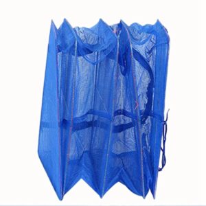 KTELI 2Pcs Foldable 4 Layers Drying Rack for Vegetable Fish Dishes Mesh Hanging Drying Net Hanging,Natural Way to Dry Food, Blue