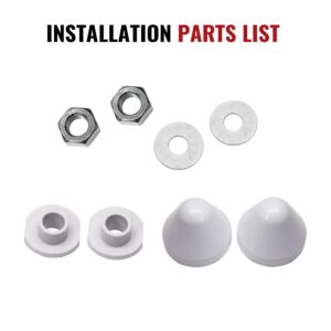 PuritySage Wall Hung Toilet Tank Pipe Connector Set,Compatible with Geberit 152.404.46.1/240.752.11.1,Toilet & Bidet Replacement Parts with HDPE Plastic,Easy Installation