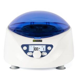 u.s. solid benchtop centrifuge - 6 x 1.5-5ml/7ml/10ml/15ml, 300-5000 rpm, 2600xg rcf desktop prp lab centrifuge machine