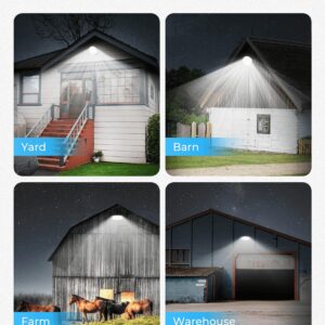 AGranTOP LED Barn Light, 12000LM Dusk to Dawn Outdoor Lighting with Photocell Adjustable Angle 100W 6500K Daylight IP66 Waterproof Street Light for Barn/Yard/Garage/Security