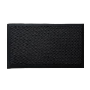 kabesten doormat, anti-slip waterproof door mat for high traffic areas, black, snowproof welcome mat for front door, outdoor indoor entrance, 29.5.17.7