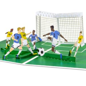 greeting art football pop up card, birthday card pop up,father's day card, 3d soccer greeting card,anniversary card, thank you card, congratulations card, graduation card